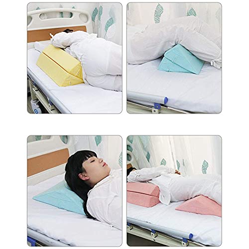 WLGQ Almohada de cuña Cojín de Apoyo - Anti escaras postrado en Cama para Ancianos Cama Almohada de cuña Cojín de Apoyo de elevación Juego de Almohadillas para piernas, Espalda, Rodilla, Cintura,