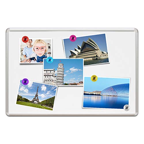 Wukong 60 Piezas Color Strong Imanes de nevera Whiteboard Magnets Magnetic Push Pins para mapa, oficina, pizarra, refrigerador, mapa y calendario