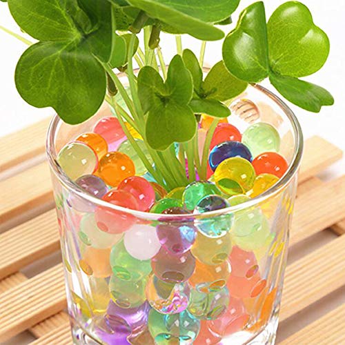 Xinlie Perlas de Gel de Aqua Perlas de Agua de Jalea Cristales Bolas de Jalea de Agua Perlas de Cristal de Perlas de Agua para Relleno de Florero Decoración de Plantas de Aqua (3500 Unidades)