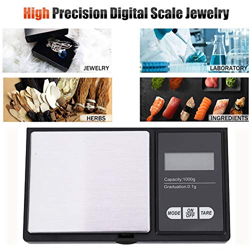 Xinrub Digital Mini Scale, Bascula de Joyería de Bolsillo, Balanza Electrónica Inteligente, Balanza de Bolsillo Digital(1000g/0.1g)