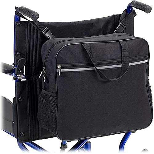 XXGJK Bolsa de Silla de Ruedas Mochila PortáTil Mochila Universal Scooter de Movilidad para Sillas de Ruedas Al Aire Libre Almacenamiento de Compras Marco