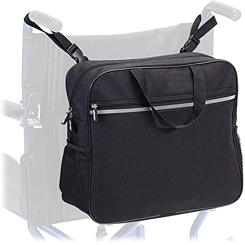 XXGJK Bolsa para Silla de Ruedas Mochila Silla Ruedas Oxford Impermeable Mochilas para la mayoría de Caminantes, Scooter, sillas de Ruedas eléctricas, Personas Mayores