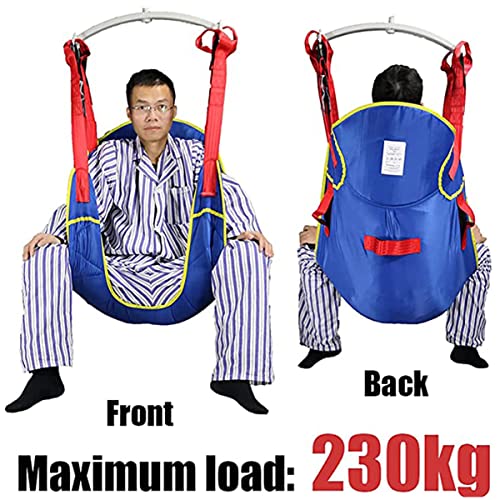 XYEJL Arnés Elevación Paciente Cuerpo Completo, Grúa Paciente, Eslinga Elevación con para Paciente Y Minusválido, para Posicionamiento Y Elevación La Cama,Carga MáXima 230 Kg,L(below150kg)