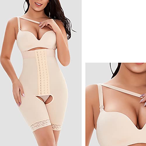 YAOTT Mujer Bodies Moldeadores con Efecto Realce Body Reductor Busto Abierto Corsé sin Costuras Cintura Adelgazantes Bodysuit Posparto Faja Reductora Modeladora Shapewear Adelgazantes con Cremallera