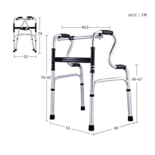 YINGGEXU Adult Walker Muletas Mayores Silla Walker multifunción bastón de Movilidad Reducida bipedestador Antideslizante bastón con el Hospital Equipo de Entrenamiento