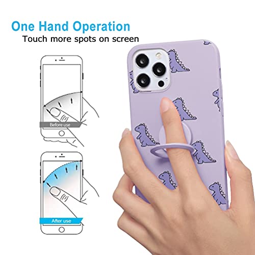 Yoedge Soporte Anillo Funda Compatible con Samsung Galaxy S9 Plus 6,2 Pulgada, Silicona Antigolpe Carcasa con 360 Grados Giratorio Kickstand TPU Bumper Protección patrón Cover Galaxy S9 Plus, Púrpura