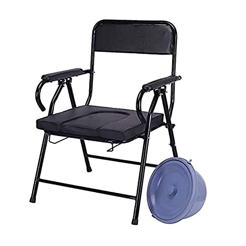 Z-SEAT Silla con Inodoro Plegable, Silla Plegable portátil Bandeja de Cama extraíble con Inodoro Incorporado para Personas con discapacidades, Ancianos y Otros