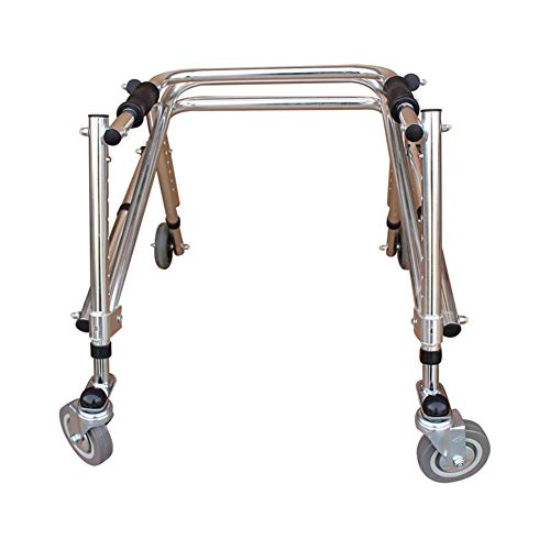 ZAIHW Ligera Posterior Walker, de la desventaja de Peso Ligero Walker Adultos con Altura Ajustable Respaldo del Asiento con Las Ruedas