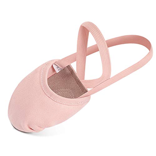 Zapatillas de Danza Zapatos Media Punta de Ballet y Gimnasia para Mujer y Niña Rosa Small