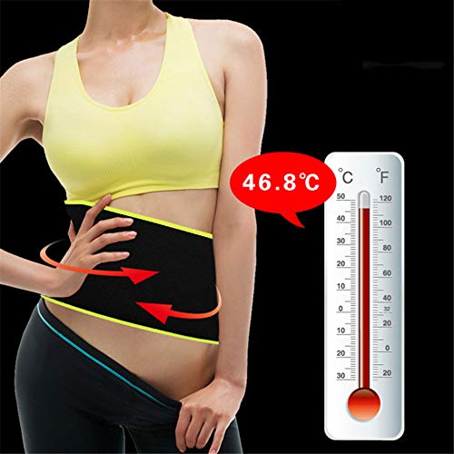 ZFH Faja Deportiva Entrenador de Cintura Adelgazamiento Trimmer Entrenamiento Fitness Neopreno Caliente Sauna Sudor Banda para el Vientre El Dolor Reduce el Riesgo de Lesiones,Pink