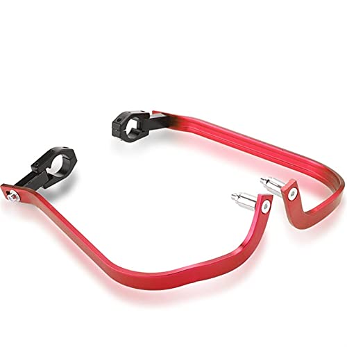 ZFSM Protezione 26mm 28mm Aluminio Motocicleta Protectores De Mano Motocross Dirtbike MX ATV Manillar Protectores De Manillar Cruiser Scooter (Color : Red)