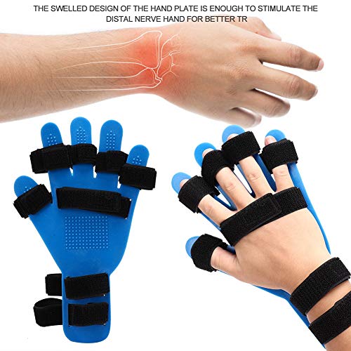 ZJchao Ortesis de Dedos, diapasón de Tipo extendido para Golpes/hemiplejía, Soporte de Entrenamiento de férula de Mano, Equipo de rehabilitación de Dedos (para Manos Izquierda y Derecha)