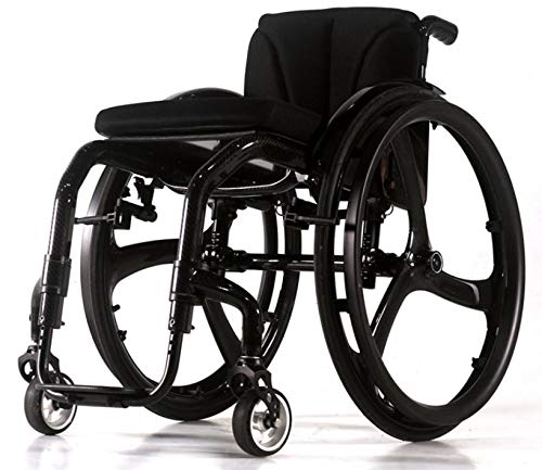 ZJN-JN Silla de Ruedas Nuevo Ultra Light Llame a la Silla de Ruedas de Fibra de Carbono para Persona discapacitada (Color : Wheelchair)