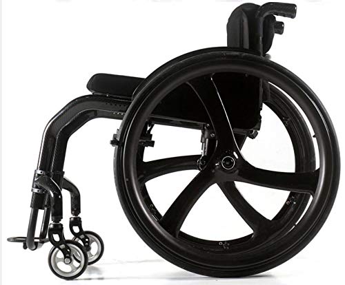 ZJN-JN Silla de Ruedas Nuevo Ultra Light Llame a la Silla de Ruedas de Fibra de Carbono para Persona discapacitada (Color : Wheelchair)