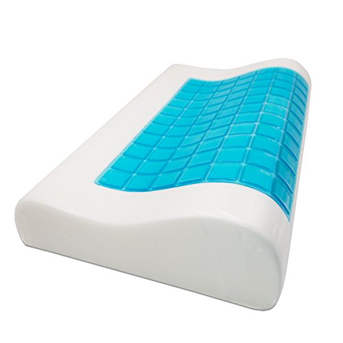 Zollner Almohada Cervical viscoelástica con Gel refrescante, 30x50 cm