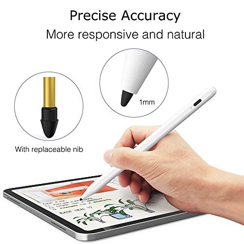 Zspeed Stylus Pen 2nd Gen para iPad 2018 y 2019 con Palm Rejection 1.0mm Fine Tip Lápiz iPad Perfectamente Preciso para Escribir, Dibujar, Tomar Notas, Jugar Juegos