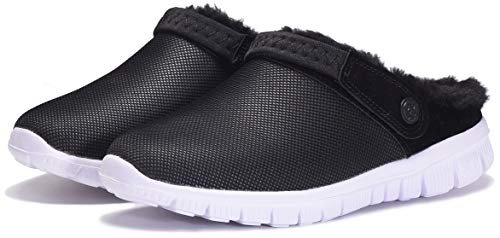 Zuecos Unisex Hombres Mujeres Zapatillas de Estar Invierno casa Cálido Comodidad Suave Invierno Pantuflas Zapatillas Antideslizantes Impermeable