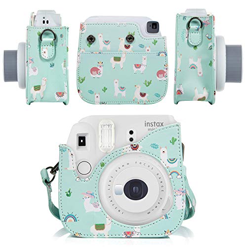 ZWOOS 10 en 1 Accesorios Compatible con Instax Mini 11, Incluida Funda para cámara, álbum y Otros Artículos para Recopilar y Mostrar Fotos (Alpaca)