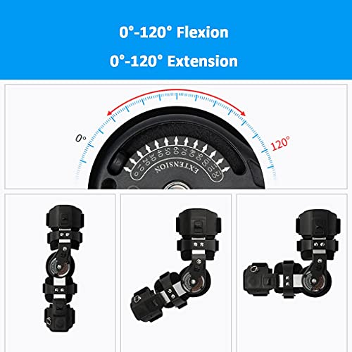 Zyxdk Codo con Bisagras Apoyo Post Operación Ortesis ROM 0-120 ° Ajustable Rango de Movimiento, Se Adapta a Ambos Brazos para Artritis, Fractura, Lesiones