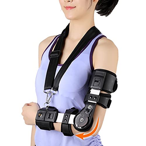 Zyxdk Codo Inmovilizador Abrazadera, Retirable Telescópico Soporte de Brazo Férula de Ortesis para Fractura, Lesiones de Ligamentos, Dislocaciones, Postraumático