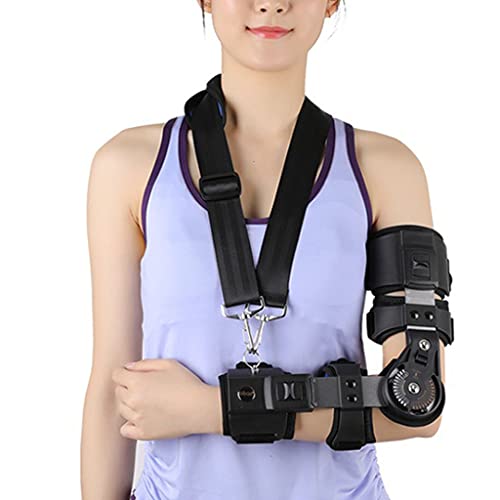 Zyxdk Codo Inmovilizador Abrazadera, Retirable Telescópico Soporte de Brazo Férula de Ortesis para Fractura, Lesiones de Ligamentos, Dislocaciones, Postraumático