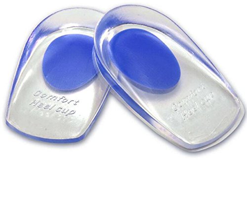 2 pares Feet comodidad gel talón – Cojín medicinal ischem silicona de talón espolón calcáneo Gel Cojín geleinlagen talón Tija tendón de Aquiles Heel