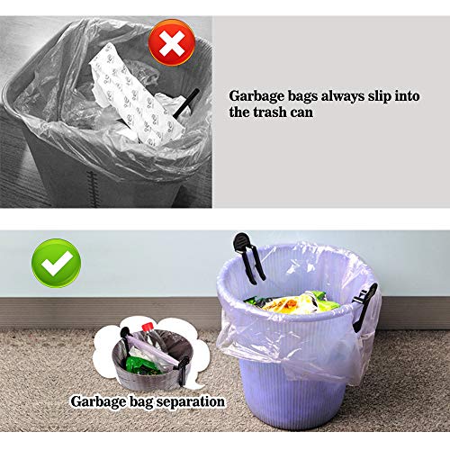 20pcs Abrazaderas para Cubos de Basura Plástico Hebilla Clip para Sujetar Bolsas de Basura