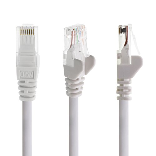 2m - blanco - 10 piezas - Cable de red Ethernet con conectores RJ45 CAT6 CAT 6 Cat.6 1000 Mbit/s