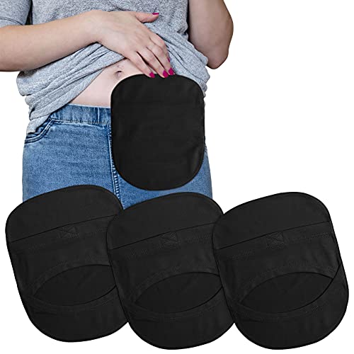 3 fundas elásticas para estoma, de apertura flexible, para tratamiento quirúrgico, colostomía, ileostomía o urostomia, color negro