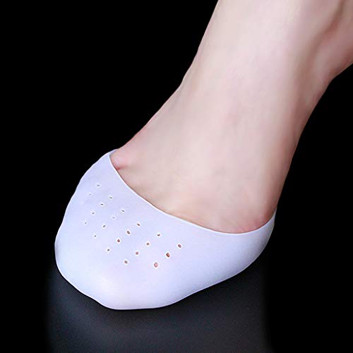 3 pares de protectores para los dedos de los pies, protectores para las puntas de los pies Footful Gel de silicona profesional, cojines en la parte delantera del pie, para zapatos de baile de puntill