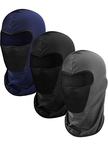 3 Piezas Máscara Facial Pasamontañas Máscara de Motocicleta Gorra de Pesca de Camuflaje a Prueba de Viento Cubierta Facial para Protección Contra el Polvo Solar (Conjunto de colores 2)