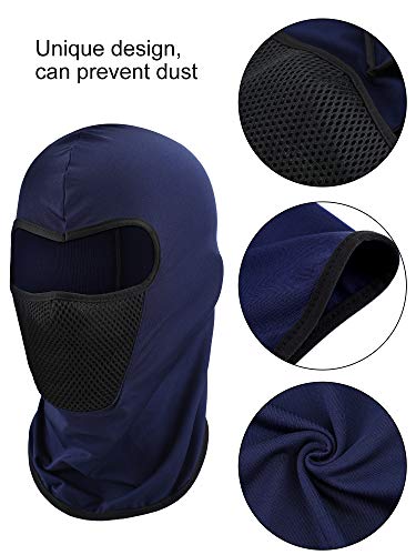 3 Piezas Máscara Facial Pasamontañas Máscara de Motocicleta Gorra de Pesca de Camuflaje a Prueba de Viento Cubierta Facial para Protección Contra el Polvo Solar (Conjunto de colores 2)