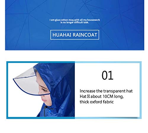 AA-SS Rain Cape Coat, JXSD- Impermeable con Capucha Universal Impermeable para Scooters de Movilidad Motocicletas Motos Bicicleta Aumentar El Engrosamiento Poncho Impermeable