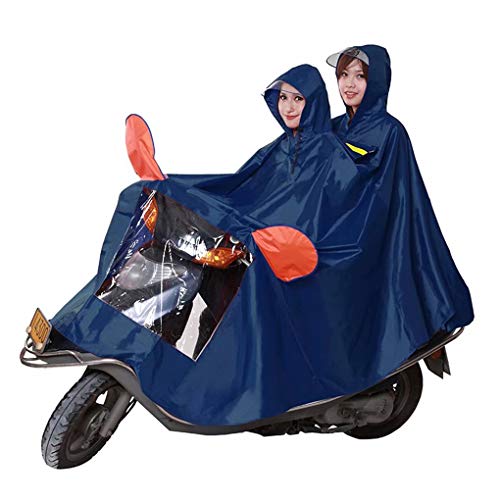 AA-SS Rain Cape Coat, JXSD- Impermeable con Capucha Universal Impermeable para Scooters de Movilidad Motocicletas Motos Bicicleta Aumentar El Engrosamiento Poncho Impermeable