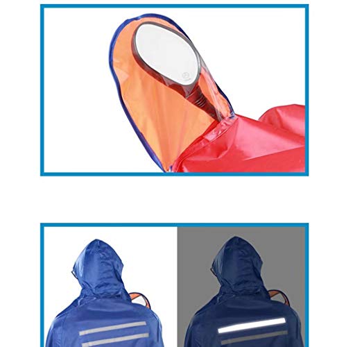 AA-SS Rain Cape Coat, JXSD- Impermeable con Capucha Universal Impermeable para Scooters de Movilidad Motocicletas Motos Bicicleta Aumentar El Engrosamiento Poncho Impermeable