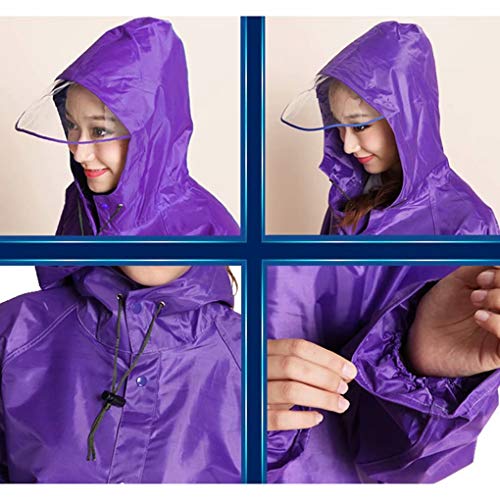 AA-SS Ropa de Moto Abrigos para la Lluvia Gorra Ciclismo Impermeable Poncho de Lluvia para Scooters de Movilidad Motocicleta Bicicleta Adición Larga Ropa de Lluvia de Tela Oxford más Gruesa