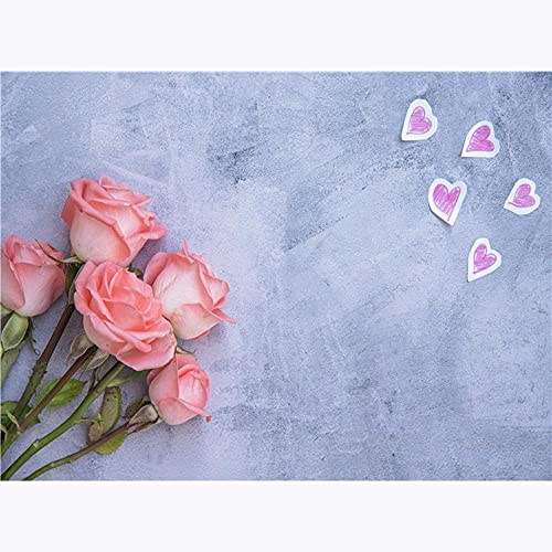 Accesorios de Fondo de fotografía de Vinilo fotografía de Boda tablón de Flores Accesorios de Fondo de Estudio de fotografía A8 5x3ft / 1.5x1m