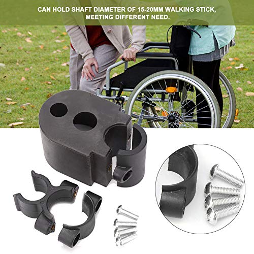 Accesorios para muletas, soporte para bastón de bastón para silla de ruedas Soporte de muleta para accesorio de scooter eléctrico para adultos