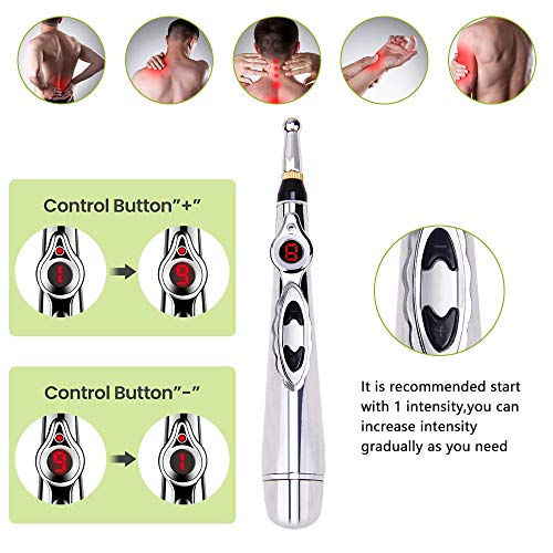 Acupuntura Masaje Pen, Bolígrafo de acupuntura, Masaja Eléctrica Acupuntura, máquina de acupuntura Meridian Pen para curación muscular, alivio del dolor