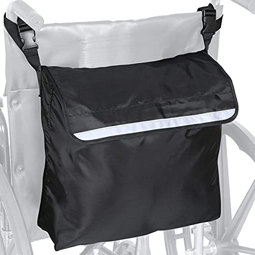 Adaskala Bolsa de Almacenamiento de Silla de Ruedas Bolsa de Almacenamiento de Silla de Ruedas eléctrica Bolsa de Mensajero de Viaje para Hombres Mayores Mujeres Que Llevan Cosas en Silla de Ruedas