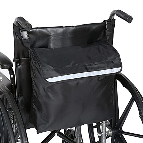 Adaskala Bolsa de Almacenamiento de Silla de Ruedas Bolsa de Almacenamiento de Silla de Ruedas eléctrica Bolsa de Mensajero de Viaje para Hombres Mayores Mujeres Que Llevan Cosas en Silla de Ruedas