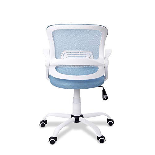 Adec - Brisa, Silla de Escritorio giratoria, Silla de Oficina, Silla despacho con Ruedas Color Azul Claro, Medidas: 60 x 93-101 x 60 cm de Fondo