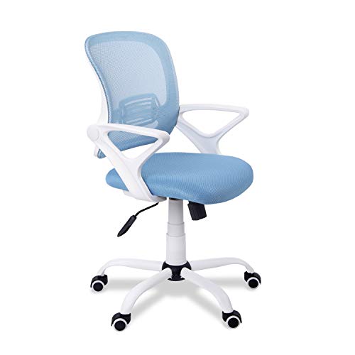 Adec - Brisa, Silla de Escritorio giratoria, Silla de Oficina, Silla despacho con Ruedas Color Azul Claro, Medidas: 60 x 93-101 x 60 cm de Fondo