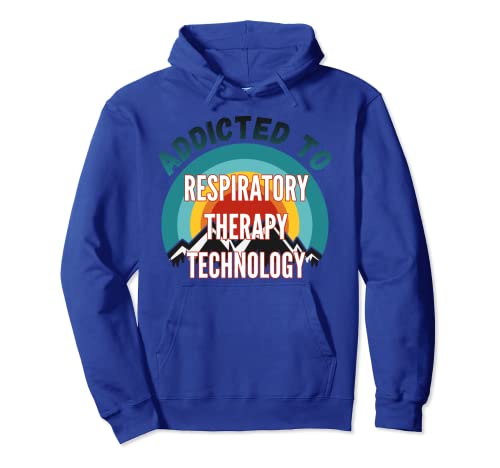 Adicto a la terapia respiratoria Tecnología College Principal Gif Sudadera con Capucha