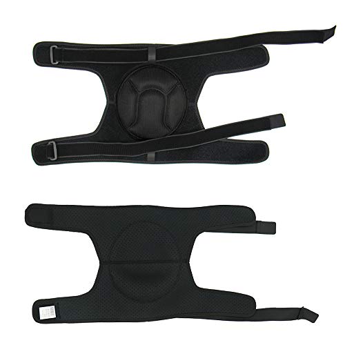 Ajustables Rodilleras Protectoras con Esponja Gruesa for Trabajo Jardinería Esqui MTB Voleibol Ciclismo Futbol, Rodilleras deporte para adultos, Talla M