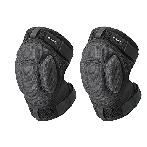 Ajustables Rodilleras Protectoras con Esponja Gruesa for Trabajo Jardinería Esqui MTB Voleibol Ciclismo Futbol, Rodilleras deporte para adultos, Talla M