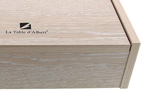 Albert de Thiers 490326 - Caja de 24 o 48 piezas de cereza, madera, marfil, 27,5 x 26 x 7 cm