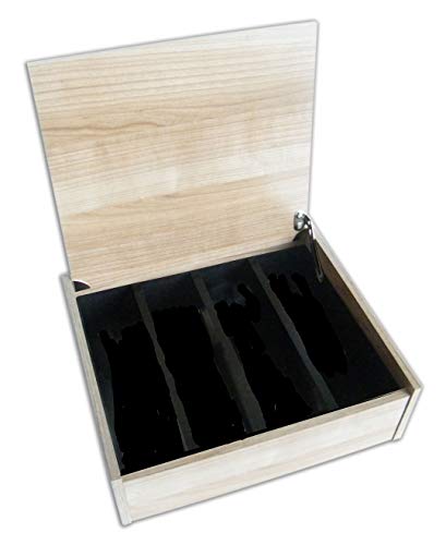 Albert de Thiers 490326 - Caja de 24 o 48 piezas de cereza, madera, marfil, 27,5 x 26 x 7 cm