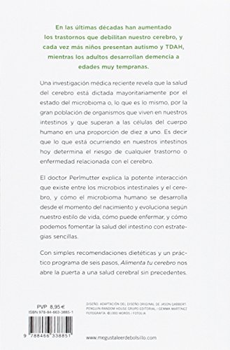 Alimenta tu cerebro: El poder de la flora intestinal para curar y proteger tu cerebro... de por vida (Clave)