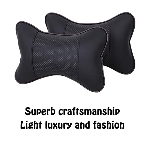 Almohada De Soporte para El Cuello para Autos, Almohada para El Cuello para Conducir, Soporte De Cuello Ergonómico De Espuma Viscoelástica, Protege La Columna Cervical, Cómodo y Transpirable, Negro